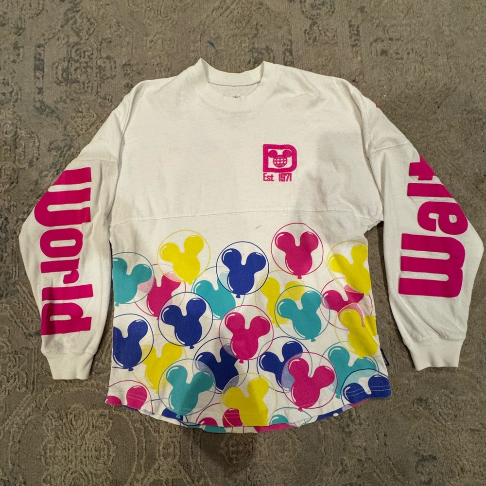 READ DESCRIPTION: Walt Disney World Spirit Jersey- Mickey Balloon (XS)
